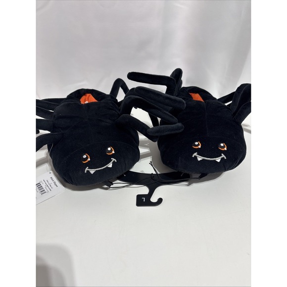 Celebrate Halloween Spider Adult Slippers Size L - Picture 2 of 8